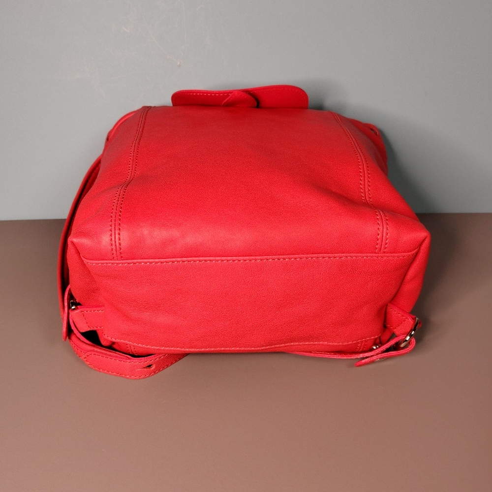Longchamp Pink Leather Backpack - Picture 3 of 16
